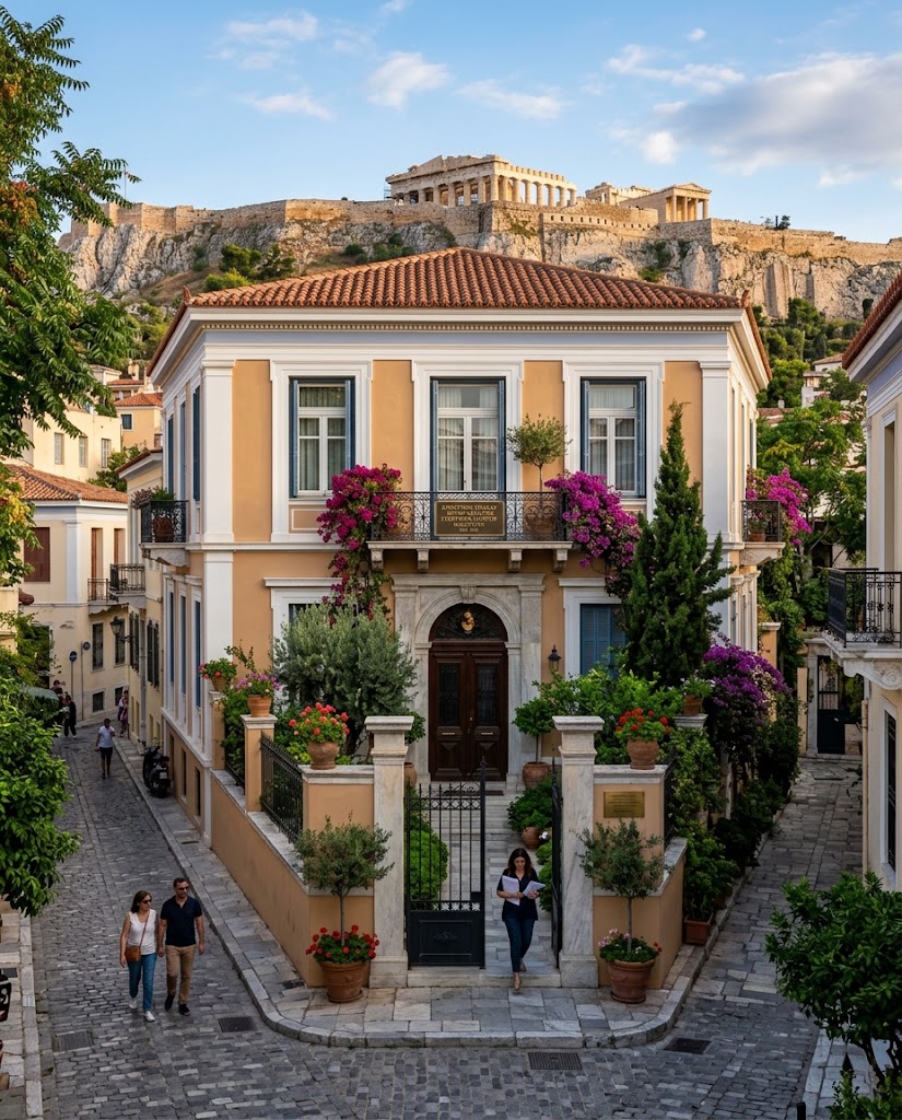 Το ιστορικό αρχοντικό της οικογένειας Νερομέδα στην Πλάκα